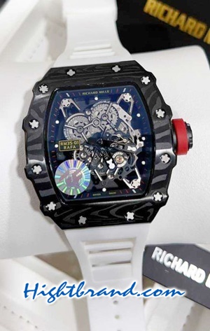 Richard Mille RM035-01 Rafael White Rubber Replica Watch 02