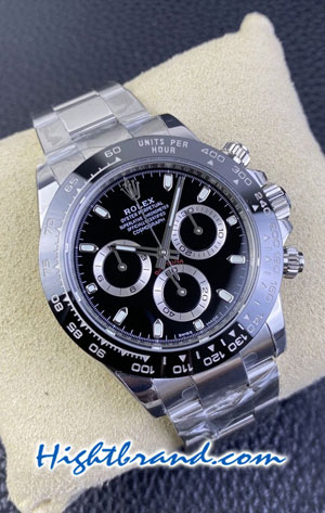 Rolex Daytona Black Panda Dial Ceramic Swiss BT Replica Watch 02