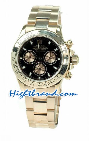 Rolex Daytona Swiss Pink Gold Watch 01