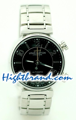 Louis Vuitton Tambour GMT Replica Watch 1